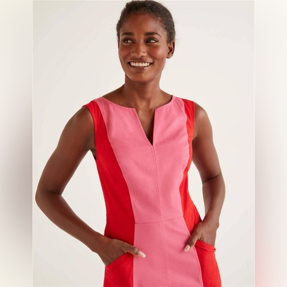 Boden Colourblock Helena Chino Dress - Picture 4 of 10